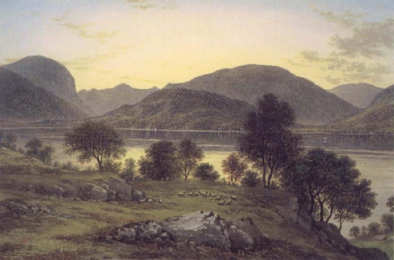 John glover Twilight,Ullswater mid 1820s Norge oil painting art